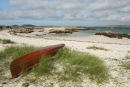 07-1785 Canoe and the View Across Sound of Iona from the Isle of Mull